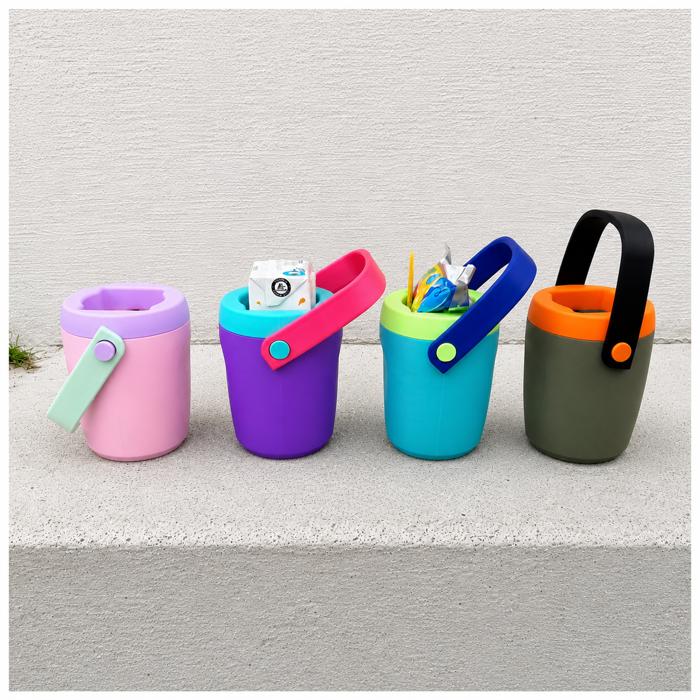 Reusable Juice Box Holder for Kids – Toddler Drink Box Handle, No-Squeeze Juice Box Cup Holder, Kids Snack & Travel Accessory