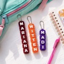  Personalized Name Clicker Fidget Keychain | Custom Backpack Bag Tag | Sensory Fidget Toy | Kids School Backpack Accessory