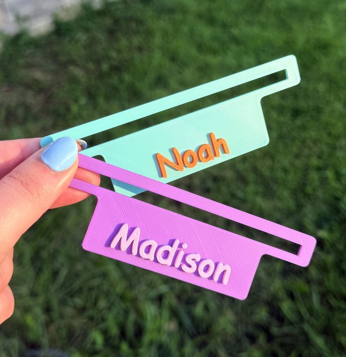 Personalized Reading Guide Bookmark | Book Page Tracker | Set of 2