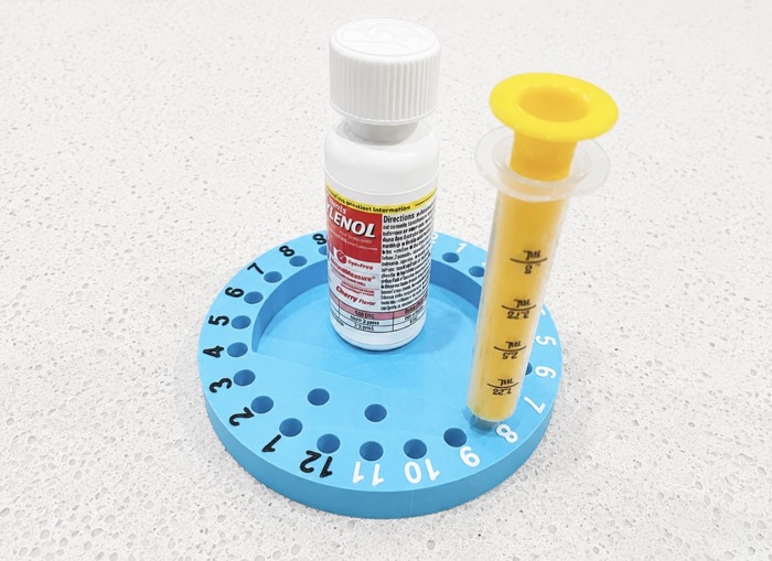 Kids Medicine Dose Tracker | AM PM Medication Organizer
