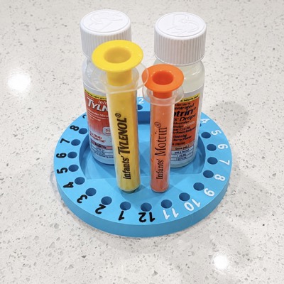 Kids Medicine Dose Tracker | AM PM Medication Organizer