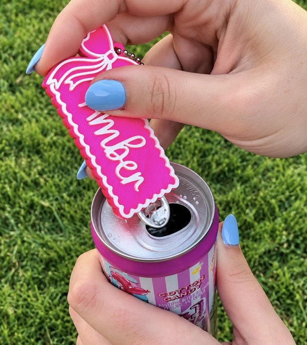 Personalized Pop Top Can Opener Nail Saver Keychains | Set of 2