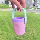 Pink Reusable Juice Box Holder for Kids – Toddler Drink Box Handle, No-Squeeze Juice Box Cup Holder, Kids Snack & Travel Accessory