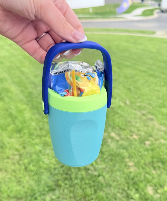 Reusable Juice Box Holder for Kids – Toddler Drink Box Handle, No-Squeeze Juice Box Cup Holder, Kids Snack & Travel Accessory
