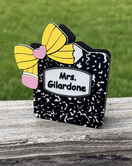 Personalized Teacher Pen Holder, Teacher Desk Organizer, Teacher Appreciation Gift, Christmas Gift for Teacher