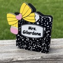  Personalized Teacher Pen Holder, Teacher Desk Organizer, Teacher Appreciation Gift, Christmas Gift for Teacher