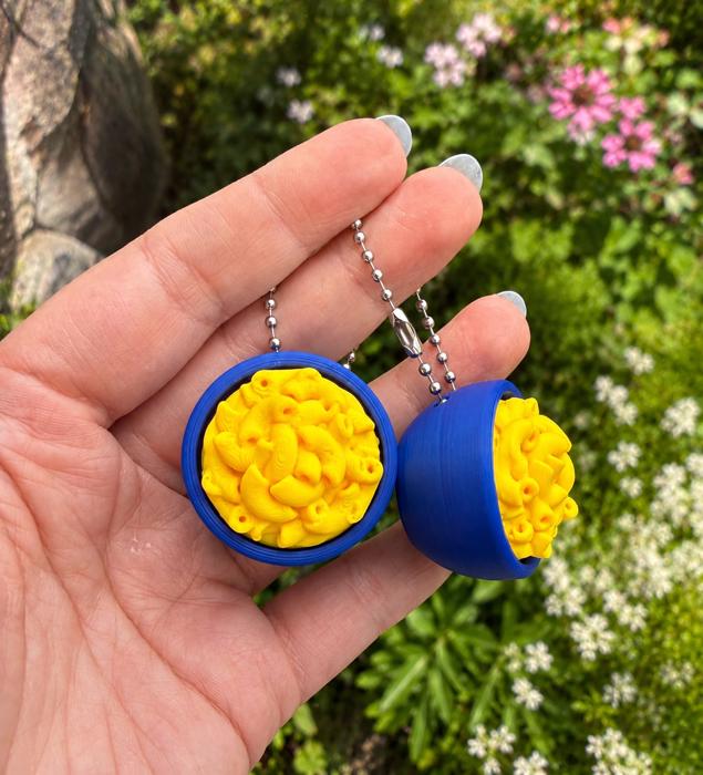 Mac & Cheese Fidget Clicker Bundle | 3D Printed Keychain | Funny Sensory Clicker