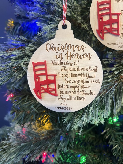 Christmas in Heaven Ornament – A Memorial Keepsake for Loved Ones