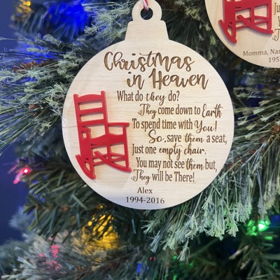 Christmas in Heaven Ornament – A Memorial Keepsake for Loved Ones