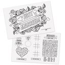  Wedding Themed Coloring Activity Placemats / 12 Wedding Coloring Sheets / 11" x 17" Kids Drawing Paper / Disposable Placemats