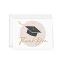  Blush Pink Graduation Thank You Cards / 100 Bulk Note Cards With White Envelopes / 5 1/2" x 4 1/4" High School College Grad Greetings / Made In The USA