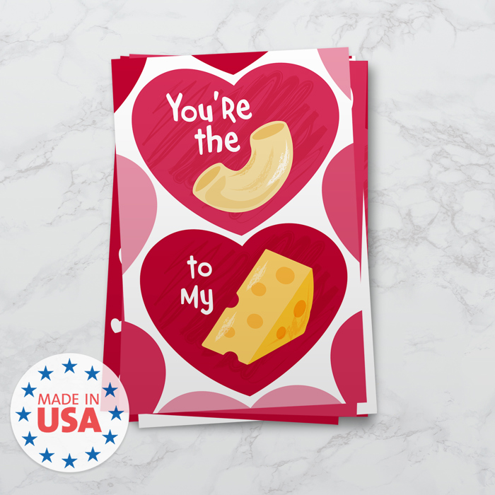 Valentine Food Pun Postcards / 25 Post Card Pack 4" x 6" / Adorable Illustrated Flat Cards For Your Loves