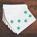  Four Leaf Clover Self Inking Stamp / 2000 Plus Green Ink Rubber Stamp