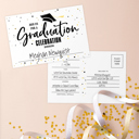  Graduation Fill In Invitation Postcards / 50 Blank Invite Mailing Postcards / 6" x 4" High School College Graduation Note Cards / Made In USA