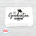  Graduation Fill In Invitation Postcards / 50 Blank Invite Mailing Postcards / 6" x 4" High School College Graduation Note Cards / Made In USA
