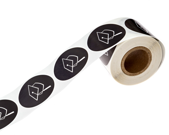 Graduation Stickers / 250 Graduate Labels / 1.5" Black and White High School College Class of 2026 Grad Cap Envelope Seals/Made in The USA