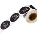  Graduation Stickers / 250 Graduate Labels / 1.5" Black and White High School College Class of 2026 Grad Cap Envelope Seals/Made in The USA