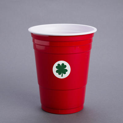 Four Leaf Clover Stickers / St. Patrick's Day 1" Luck Sticker / 500 Lucky Shamrock Holiday Craft Labels / Made In The USA