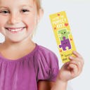  Kids Valentine Bookmark Assortment / 2" x 6" Paper Bookmarks / Bulk Set Of 24 Sweet Valentines Day Quotemarks / Made In USA
