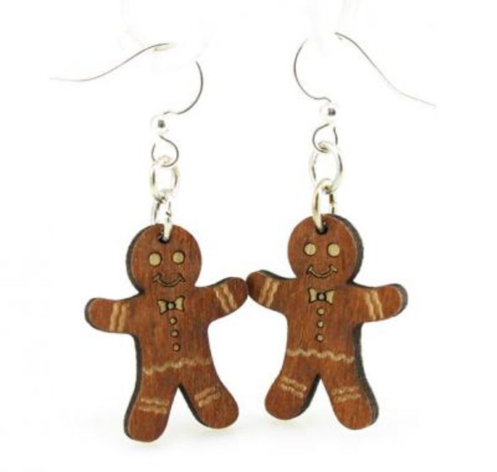 Gingerbread Man Earrings