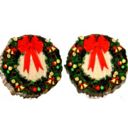  Christmas Wreath Stud Earrings