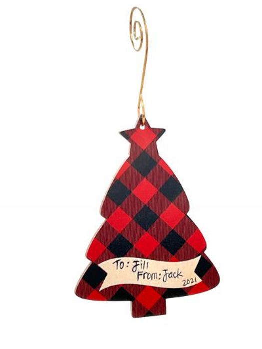 Plaid Tree Ornament
