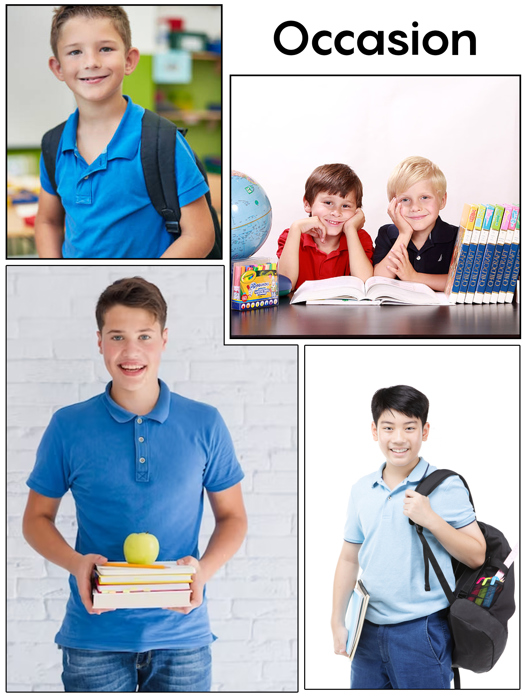 Galaxy by Harvic Boys School Uniform Polo (Little Boys & Big Boys)