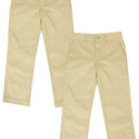Khaki & Khaki 6 Boy's 2-Pack Super Stretch Slim Fit Chino Pants (Size 4-20)