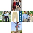 Navy & Navy & Navy 8 Boy's 3-Pack Super Stretch Slim Fit Chino Pants (Size 4-20)