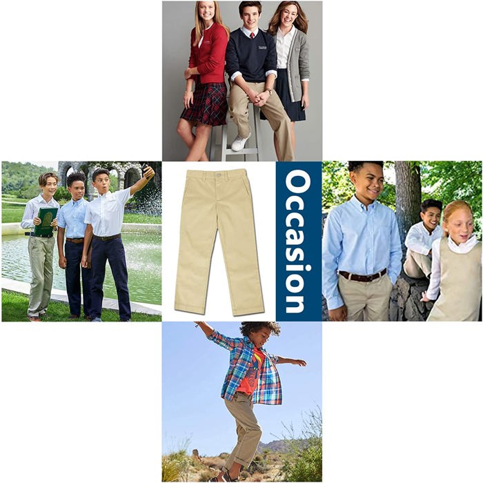 Boy's 3-Pack Super Stretch Slim Fit Chino Pants (Size 4-20)