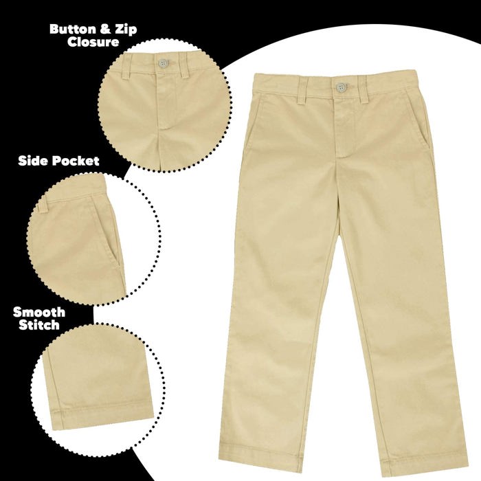 Boy's Super Stretch Slim Fit Chino Pants (Size 4-20)