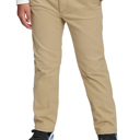 Khaki 7 Boy's Stretch Slim Fit School Uniform Chino Pants