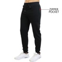 Black & Charcoal & Grey Medium 3-Pack Mens Slim Fit Fleece Jogger Sweatpants (S-3XL)