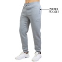 Grey & Navy & Charcoal Small 3-Pack Mens Slim Fit Fleece Jogger Sweatpants (S-3XL)