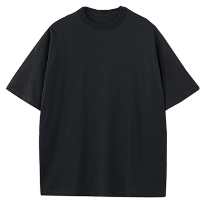 Men's Oversized Heavyweight Cotton Crew Neck Short Sleeve Tshirts Loose Fit Tops (S-3XL)