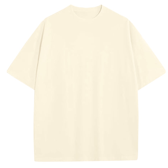 Men's Oversized Heavyweight Cotton Crew Neck Short Sleeve Tshirts Loose Fit Tops (S-3XL)