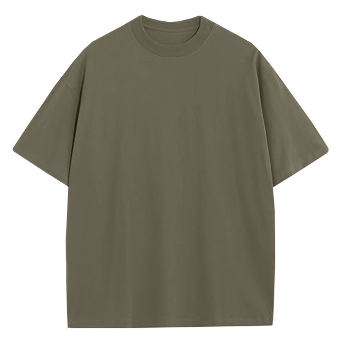 Men's Oversized Heavyweight Cotton Crew Neck Short Sleeve Tshirts Loose Fit Tops (S-3XL)