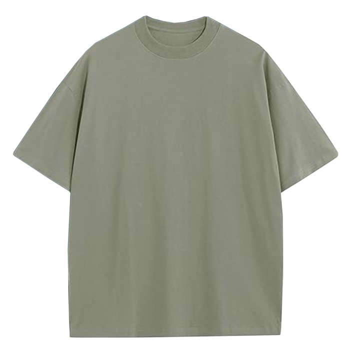 Men's Oversized Heavyweight Cotton Crew Neck Short Sleeve Tshirts Loose Fit Tops (S-3XL)