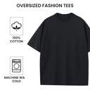 Olive Large Men's Oversized Heavyweight Cotton Crew Neck Short Sleeve Tshirts Loose Fit Tops (S-3XL)