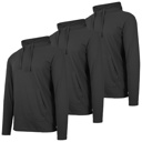 3-Pack Men's Cotton Lightweight Casual Pullover Drawstring Hoodie With Pocket