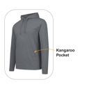 Black & Navy & Charcoal XL 3-Pack Men's Cotton Lightweight Casual Pullover Drawstring Hoodie With Pocket