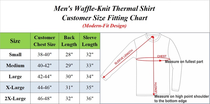 3-Pack Men’s Long Sleeve Waffle Knit Thermal Shirt – V-Neck, Modern Fit, Warm Layering Top