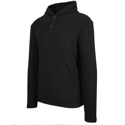 Men's Waffle Knit Thermal Pullover Hoodie (S-3XL)