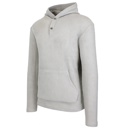 Heather Grey Small Men's Waffle Knit Thermal Pullover Hoodie (S-3XL)