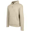 Natural Medium Men's Waffle Knit Thermal Pullover Hoodie (S-3XL)