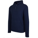 Navy Large Men's Waffle Knit Thermal Pullover Hoodie (S-3XL)