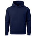 Navy Large Men’s Heavyweight Soft Fleece Cotton Blend Pullover Hoodie & Sweatpants Jogging Set (S-2XL)