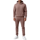 Purple Large Men’s Heavyweight Soft Fleece Cotton Blend Pullover Hoodie & Sweatpants Jogging Set (S-2XL)