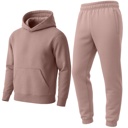 Purple Small Men’s Heavyweight Soft Fleece Cotton Blend Pullover Hoodie & Sweatpants Jogging Set (S-2XL)