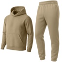 Sand XL Men’s Heavyweight Soft Fleece Cotton Blend Pullover Hoodie & Sweatpants Jogging Set (S-2XL)